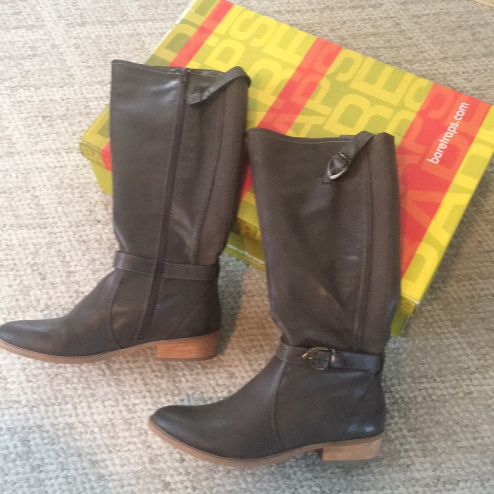 BareTraps Boots Tommy Taupe Size 9M 1” heel